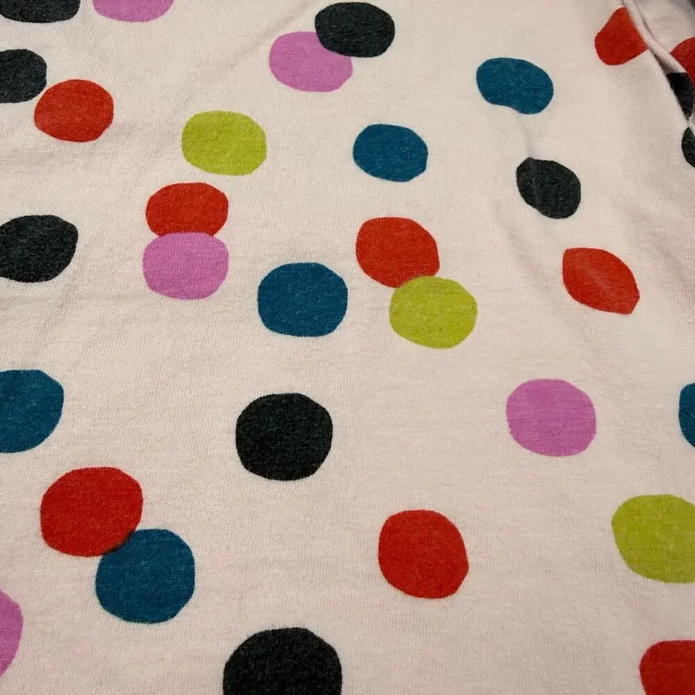 Hanna Andersson Pink Confetti Dot Print A-Line Dress, Size 6/7